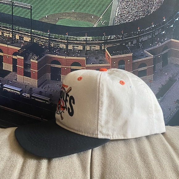 Vintage Baltimore Orioles MLB #1 Apparel New Era Snapback Cap Hat 80s 90s USA - Picture 3 of 8